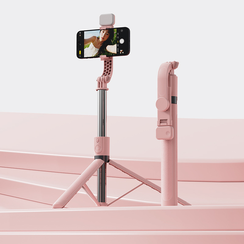 Serie Z nuevo teléfono móvil selfie stick selfie artefacto TikTok soporte en vivo Bluetooth retráctil trípode integrado