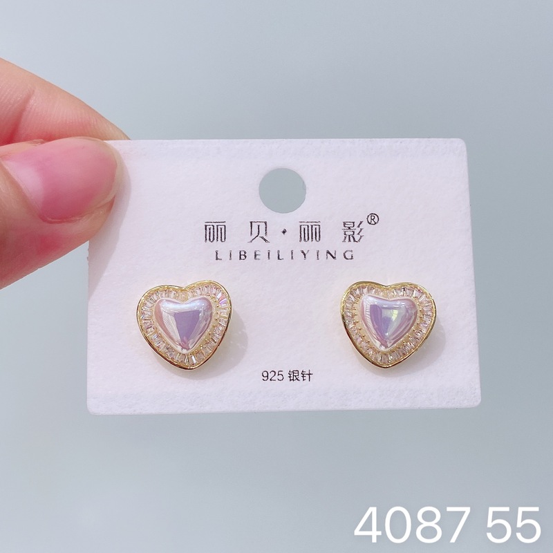 丽贝丽影网络新款爆款气质优雅珍珠系列耳钉简约百搭高级感女耳环|undefined