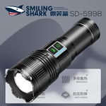 跨境新款长续航手电筒伸缩变焦大功率手电筒强光远射手电巡逻露营