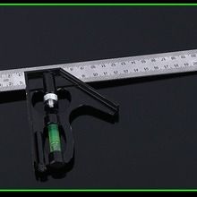 厂家批发铝合金组合角尺300mm木工测量尺加厚抗摔角度尺专用刻度