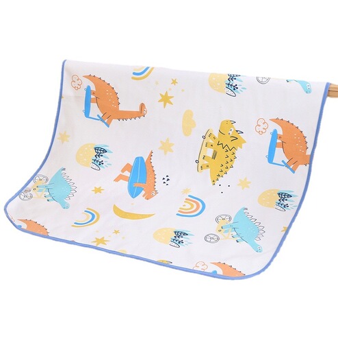 Knitted changing pad baby waterproof washable large waterproof mattress cotton gauze menstrual aunt pad non-slip diaper pad