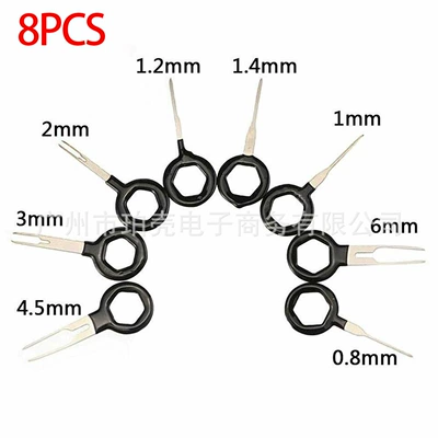 New car terminal needle withdrawal device wire harness terminal needle pusher 11-piece set terminal hardware removal tool (Other Car Modifications) - 8-piece-set