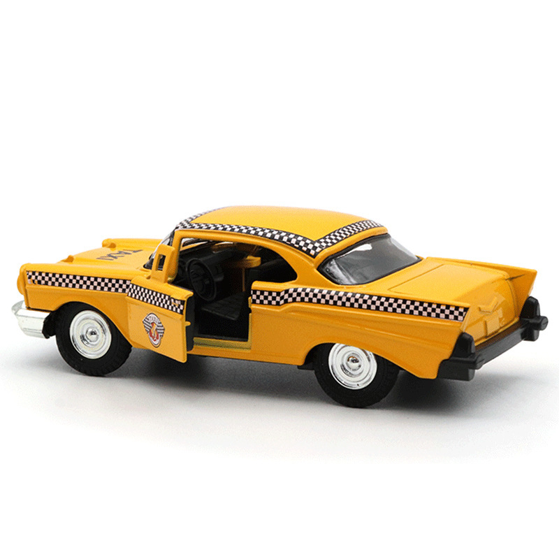 Transfronterizo 1: 32 modelo de taxi de aleación juguetes para niños adornos de automóviles modelo de carro de rover juguetes para niños al por mayor