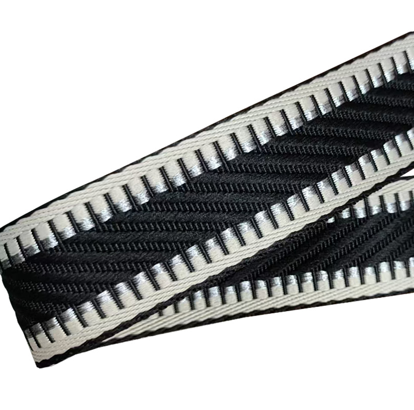 Nuevo poliéster de doble cara diagonal jacquard correa de tela para teléfonos móviles correa de mascotas bolsa resistente al desgaste accesorios correa de guitarra