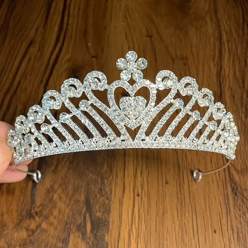 新娘皇冠头饰合金镶钻结婚配饰日韩公主王冠水钻发箍发梳配件饰品