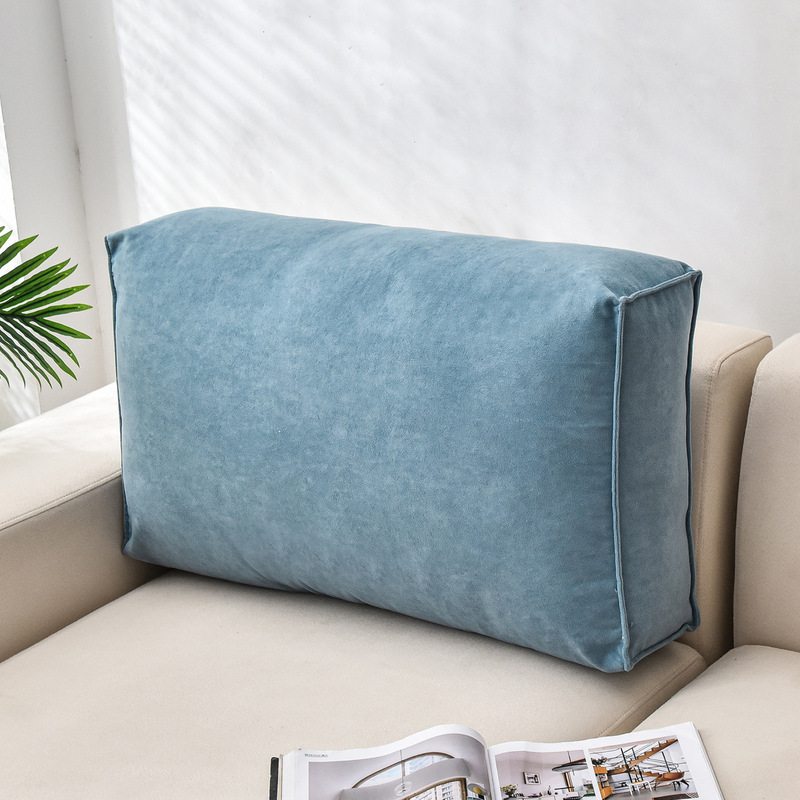 Rectangular Sofa Cushion Large Backrest Pillow Bedside Pillow Dormitory Soft Bag Bed Large Backrest Cushion Removable and Washable
