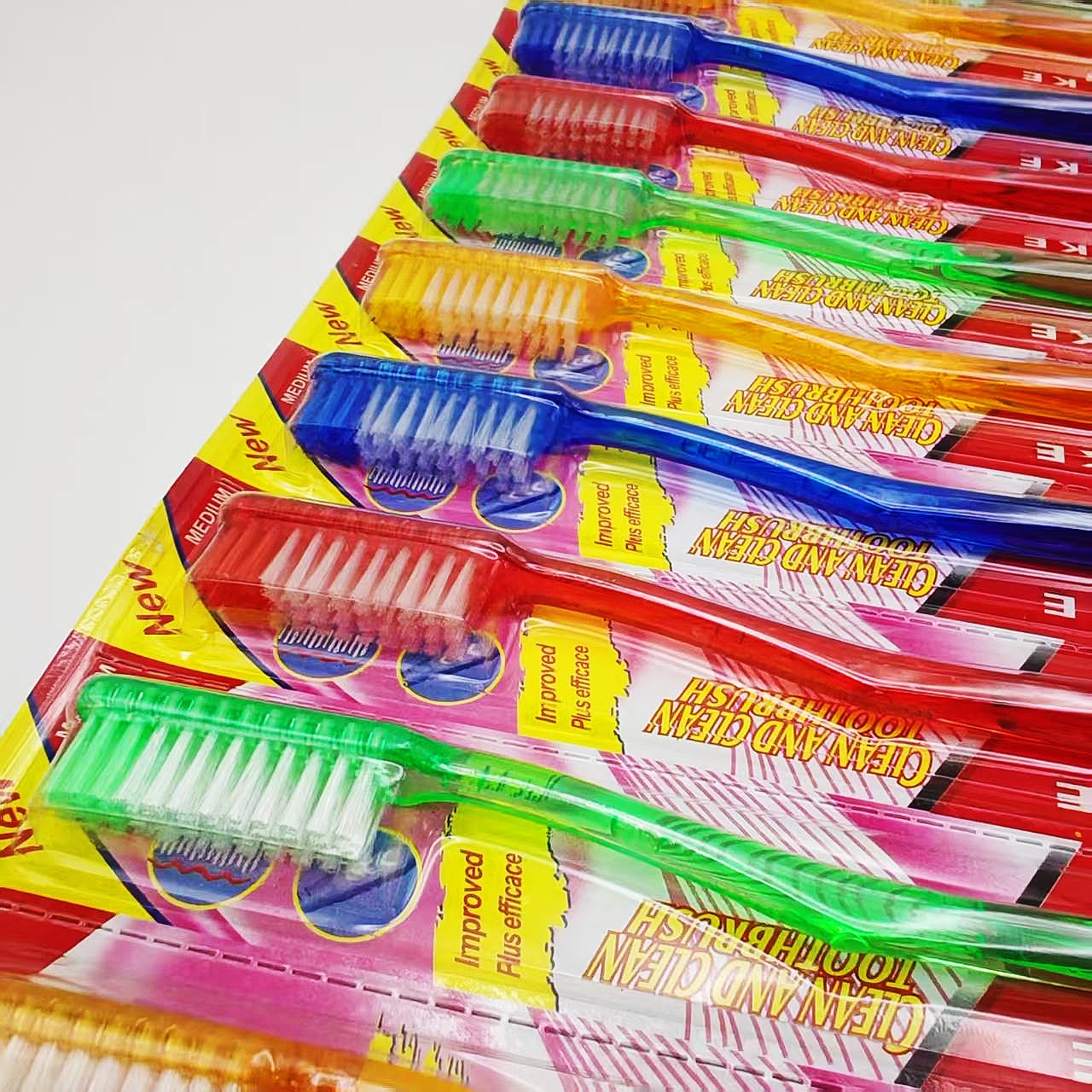 Cepillos de Dientes Manuales para Adultos, Set de 12, Limpieza