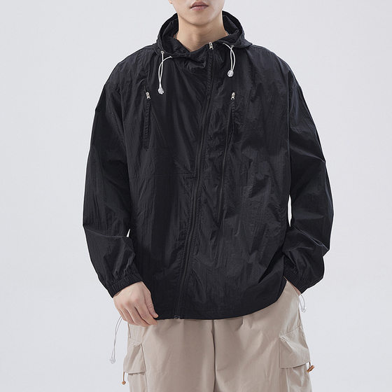 LKTM Men's #2024 Summer New Sun Protection Clothing Men's Ice Silk Thin Breathable UV Protection Sun Protection Clothing Jacket