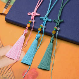 中国结手把绳流苏穗车挂古玩手绳香包绳家居挂绳挂饰配件批发