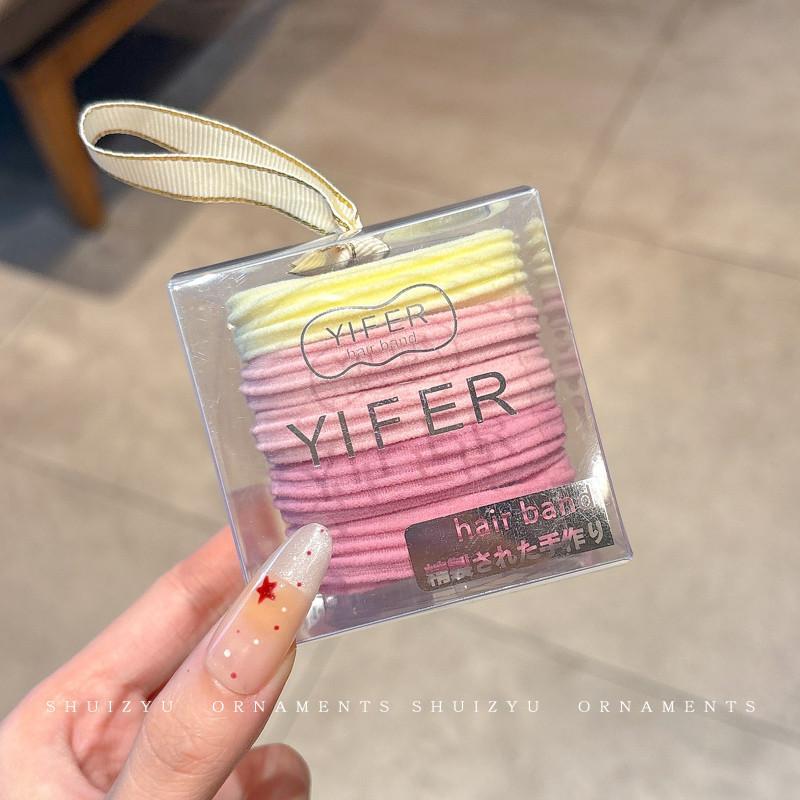 Cuerdas de cabello de dopamina para mujeres sin costuras, cuerdas de cabeza de alta elasticidad, anillo de cabello de correa simple y duradero, adorable tocado de niña