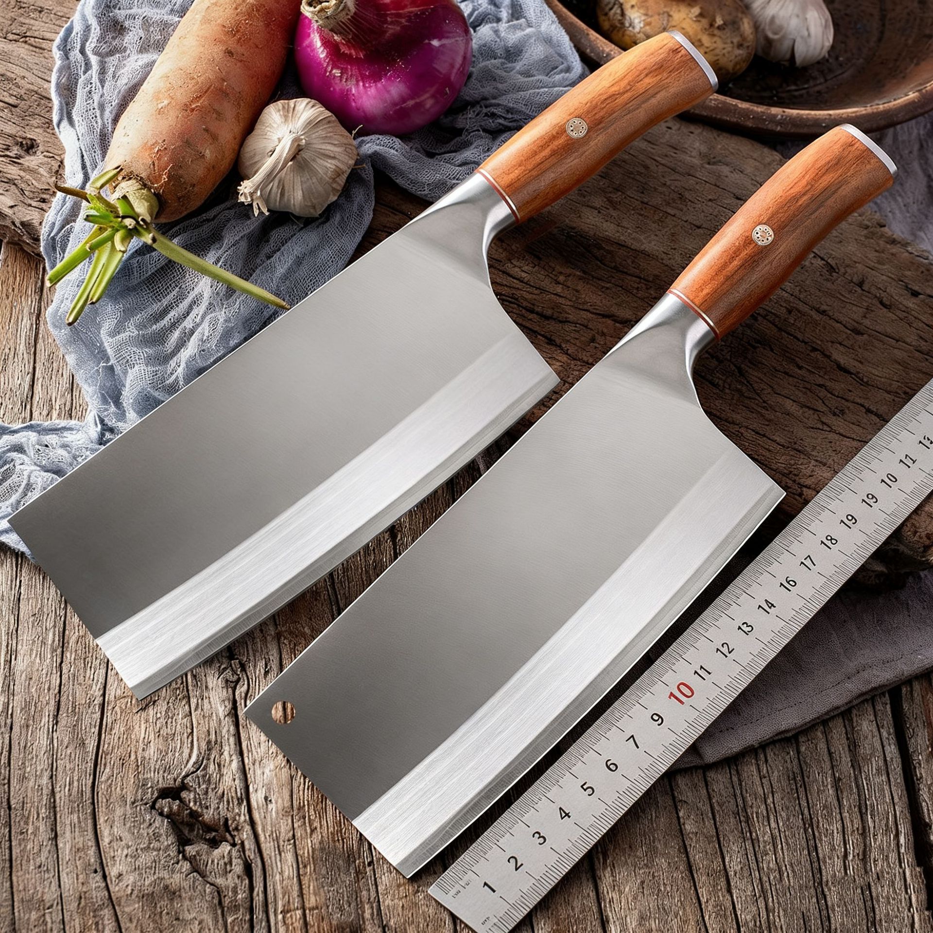 9cr18 Chopping Knife Dual-purpose Kitchen Knife Household Lasting Sharp Grinding-free Kitchen Chopping Knife Meat Knife Kitchen Knife Durable