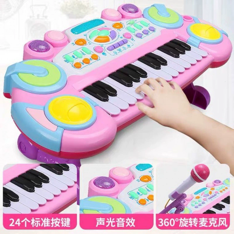Electric synthesizer, toy for beginners, microphone, piano, 2-3 years, early education