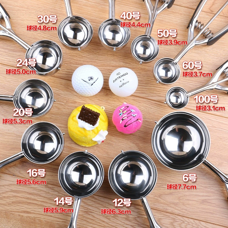 Fruit spoon stainless steel for ice cream, stainless steel AISI 304