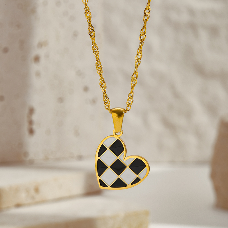 8g Weight Lobster Trigger Clasp Closure Clasp Closure Type 304 Stainless Steel Pendant Material Pendant Necklace Classification 304 Stainless Steel Chain Material Singapore chain, cable chain Chain Type 1 Piece Quantity Casual, Daily Occasion 304 Stainless Steel Material Heart Shape Pattern All Seasons Season Women's Gender Plating Design Elegant, Vintage Style Style Wholesale Jewelry Elegant Vintage Style Heart Shape 304 Stainless Steel Plating Singapore Chain Cable Chain Pendant Necklace 13