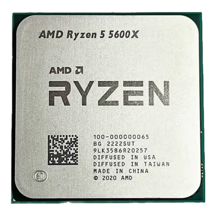 AMD [Ryzen, 6 ядер / 12 потоков, настольный процессор R5 5600X, без упаковки]