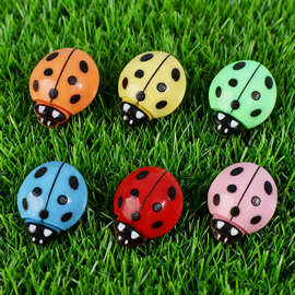 七星瓢虫甲壳虫diy发夹手机壳冰箱贴片树脂配件材料桌面创意摆件