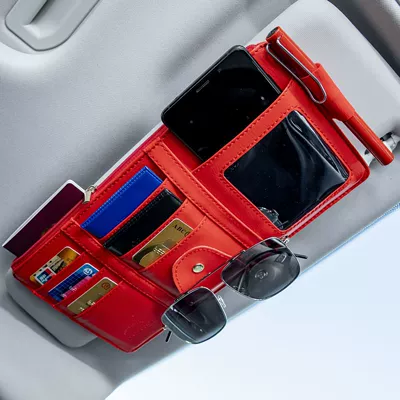 Car Glasses Clip/Bill Clip, Storage Multifunctional Car Glasses Clip - style-zippered-storage-bag-chinese-red-carefully-selected-factory-goods