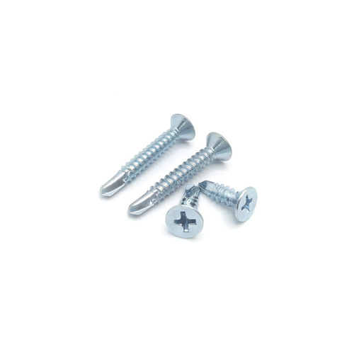 Factory direct sales flat head cross drilling screws dovetail self-tapping self-drilling screws M4.2/M4.8 countersunk head self-drilling nails