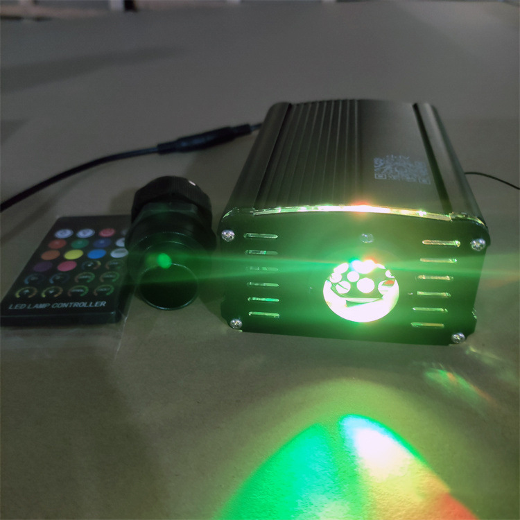 PMMA пластиковый волоконно-оптический 18W LED источник света 12V для автомобиля с пультом управления