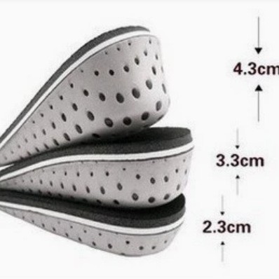 透气内增高 全垫半垫鞋垫舒适2.3cm男式女式