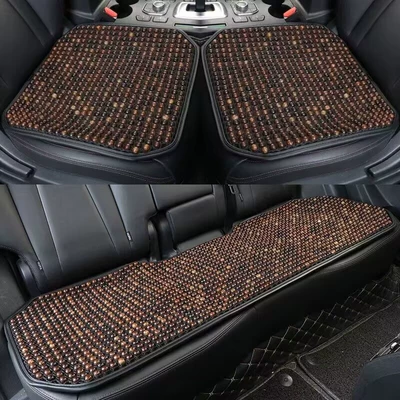 Cool pad Summer Car Seat Cushion Three-Piece Set - 3d-mesh-three-piece-set-with-black-edges-piece