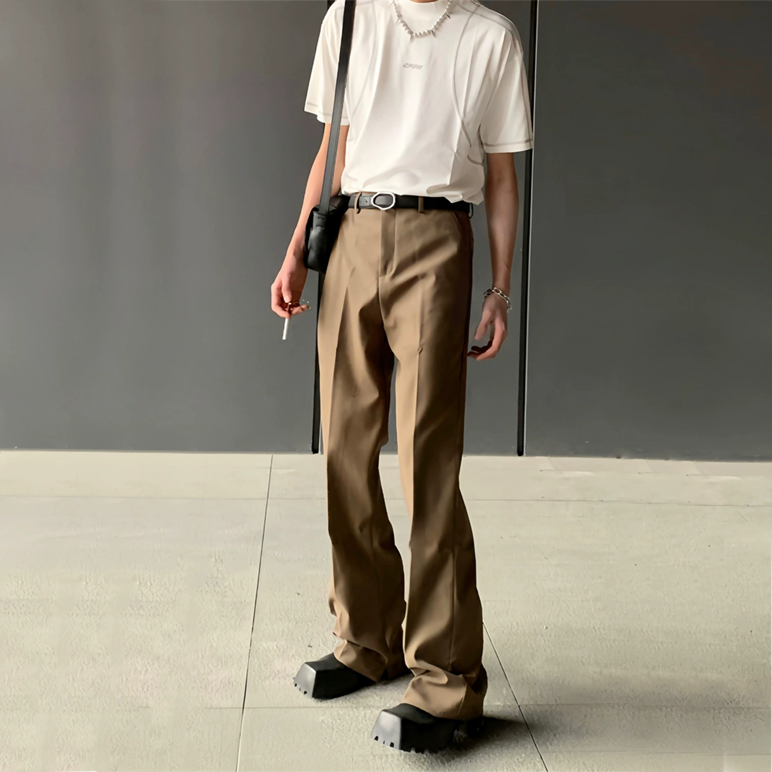 JTFS Niche Advanced Sensory Sensory West Pants Мужские брюки в стиле high street, VIBE, полинезийский мотив, свободные, прямые повседневные брюки