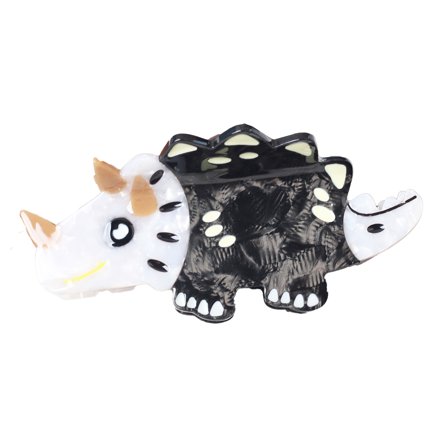 Nuevo dinosaurio acético clip de cabello de alta calidad tiburón clips adorable clip de agarre de animales simple clip de cabello de niña adornamiento para el cabello