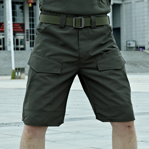 IX5 Tactical Work Shorts for Men - Outdoor Durable Breathable Seven-Eighth Pants with Multifunctional Pockets - Military Enthusiast Shorts