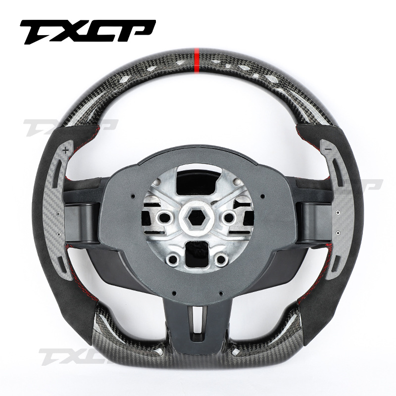Suitable for Ford 2015-2023 Mustang car interior accessories steering wheel carbon fiber magnetic shift paddles