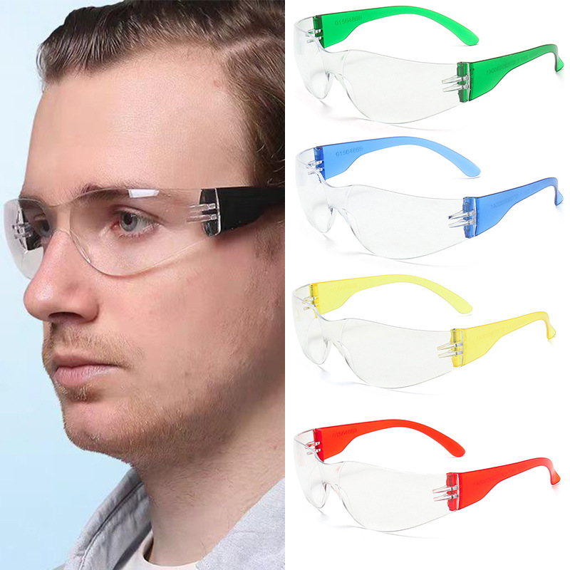 117 gafas transparentes de alta definición gafas de seguridad de trabajo anti-espuma al aire libre experimento antiquímico gafas de soldadura