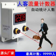人流量计数器红外线自动感应商场统计人员进出电子数显客流计数器