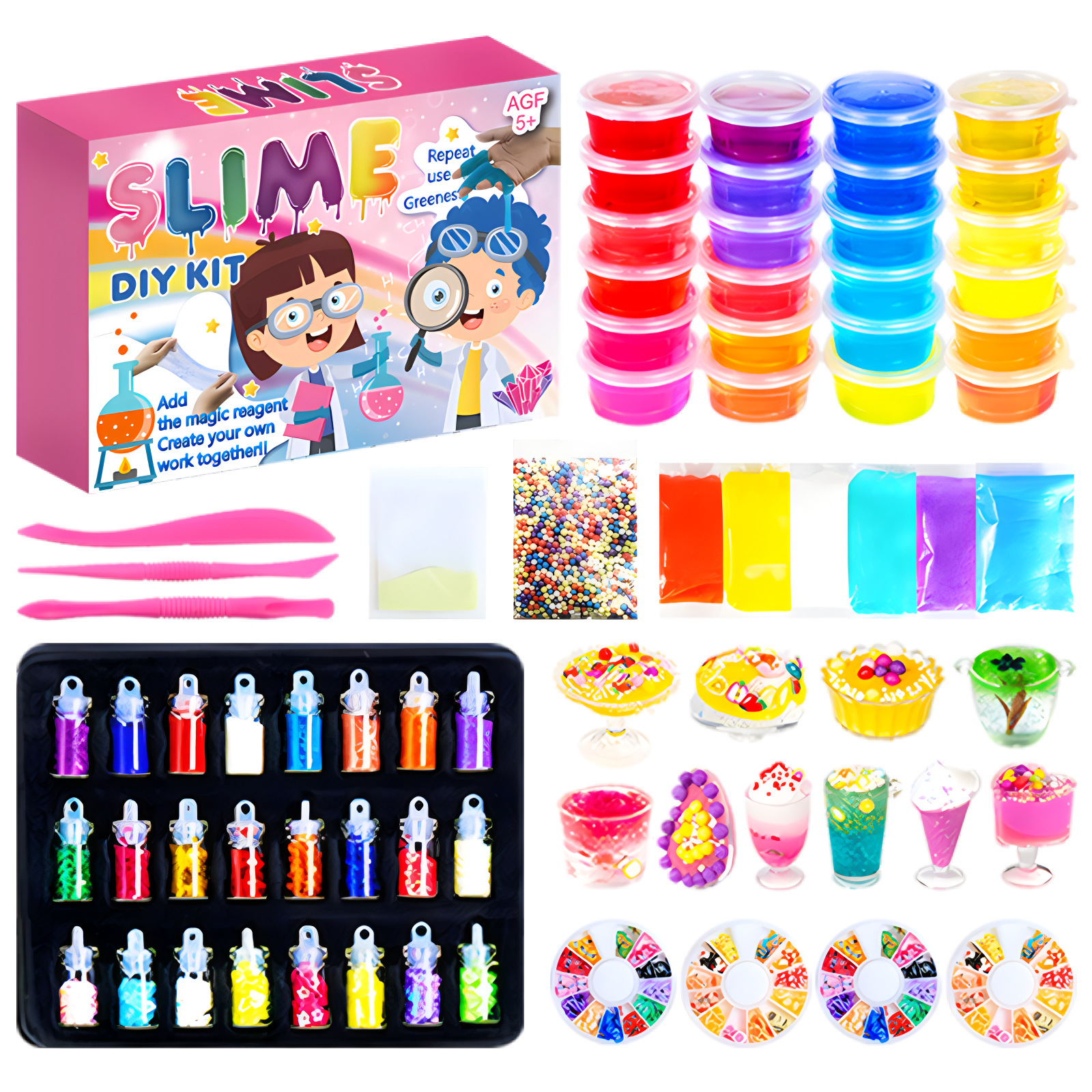 24色水晶泥跨境套装一