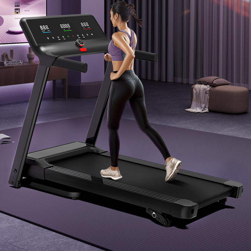 LED Screen Foldable Gym Fitness Equipment Home Electric Home Treadmill Space Saving Walking Machine