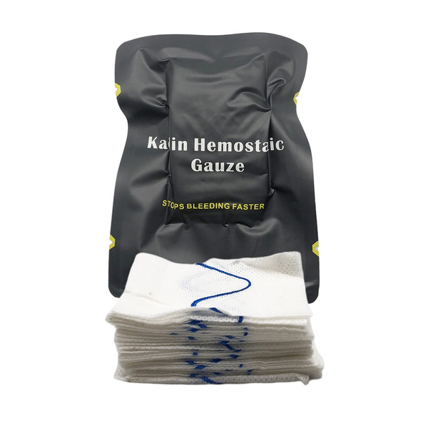 Outdoor sports trauma kaolin bandage tactical hemostatic gauze…