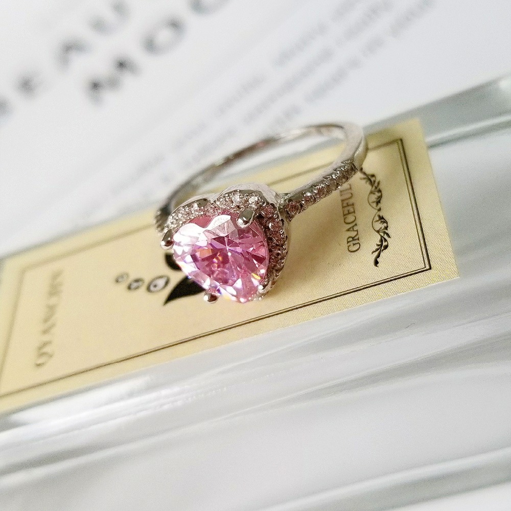 Daisy fashion love heart ring female small design niche texture r1707_voghion.com