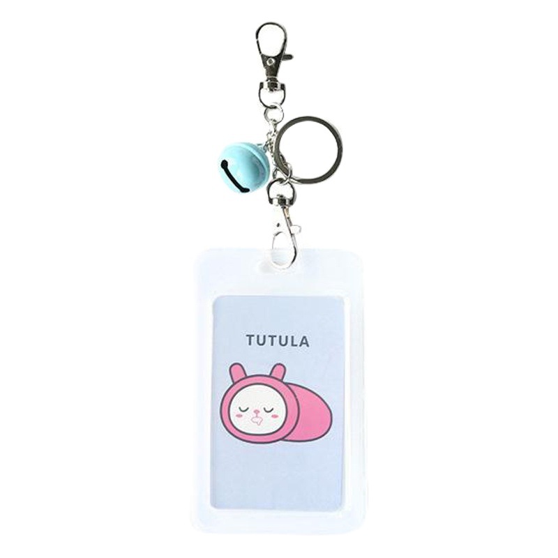Transparente titular de la tarjeta duro estudiante titular de la tarjeta llavero campana grande estudiante entrada guardia autobús cubierta protectora Certificado conjunto