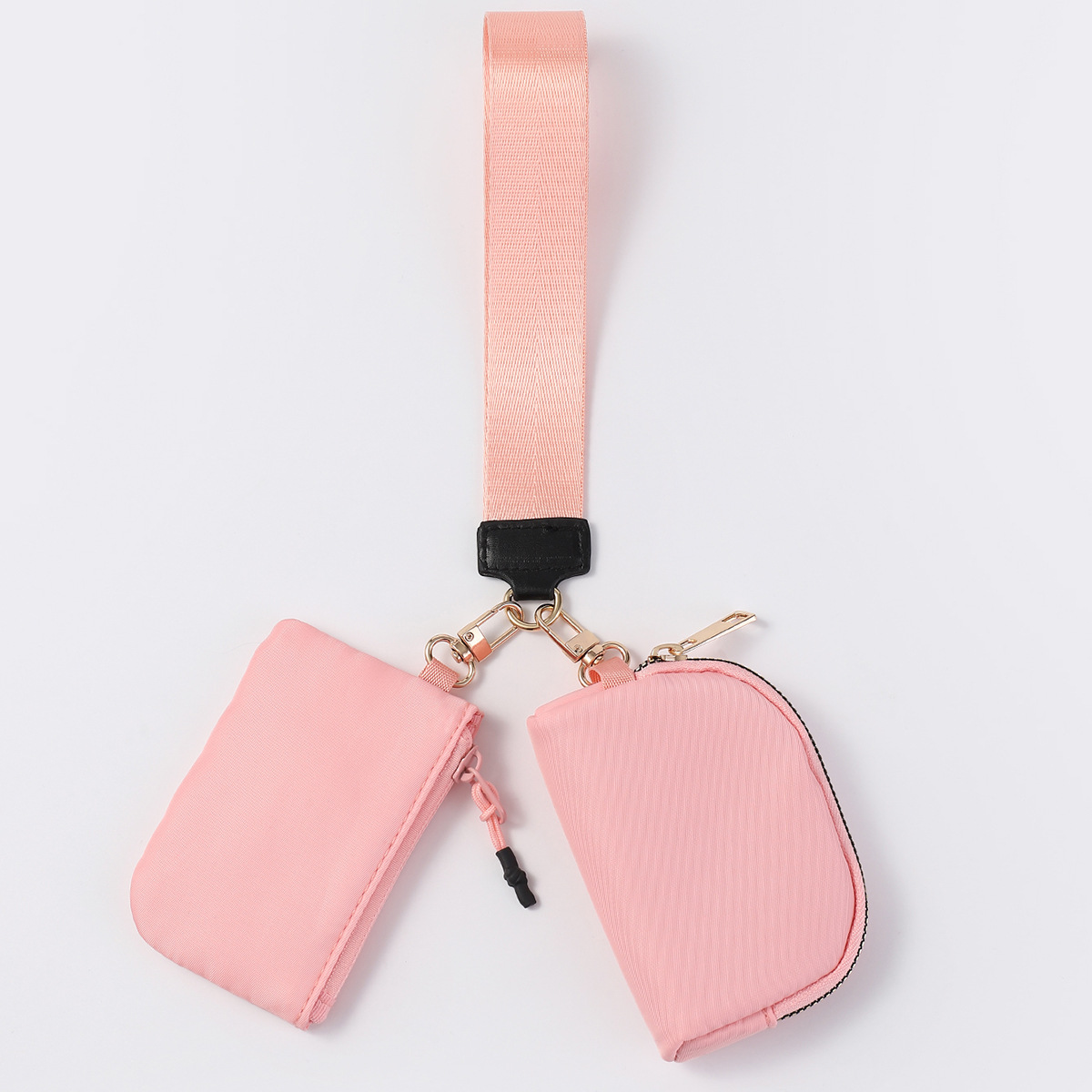 Bolso de muñeca transfronterizo LULU con el mismo estilo Mini bolso de color de moda portátil Estuche para llaves de almacenamiento impermeable de nailon