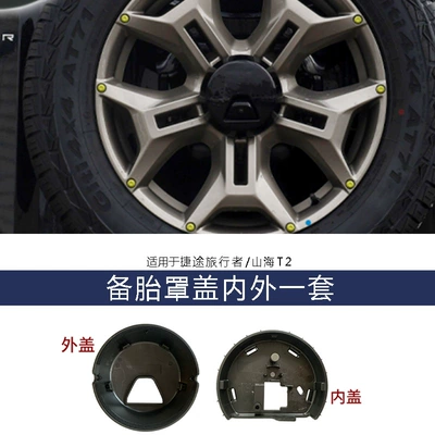 Spare wheel cover Spare Tire Cover Inner - spare-tire-cover-one-set-inside-and-outside