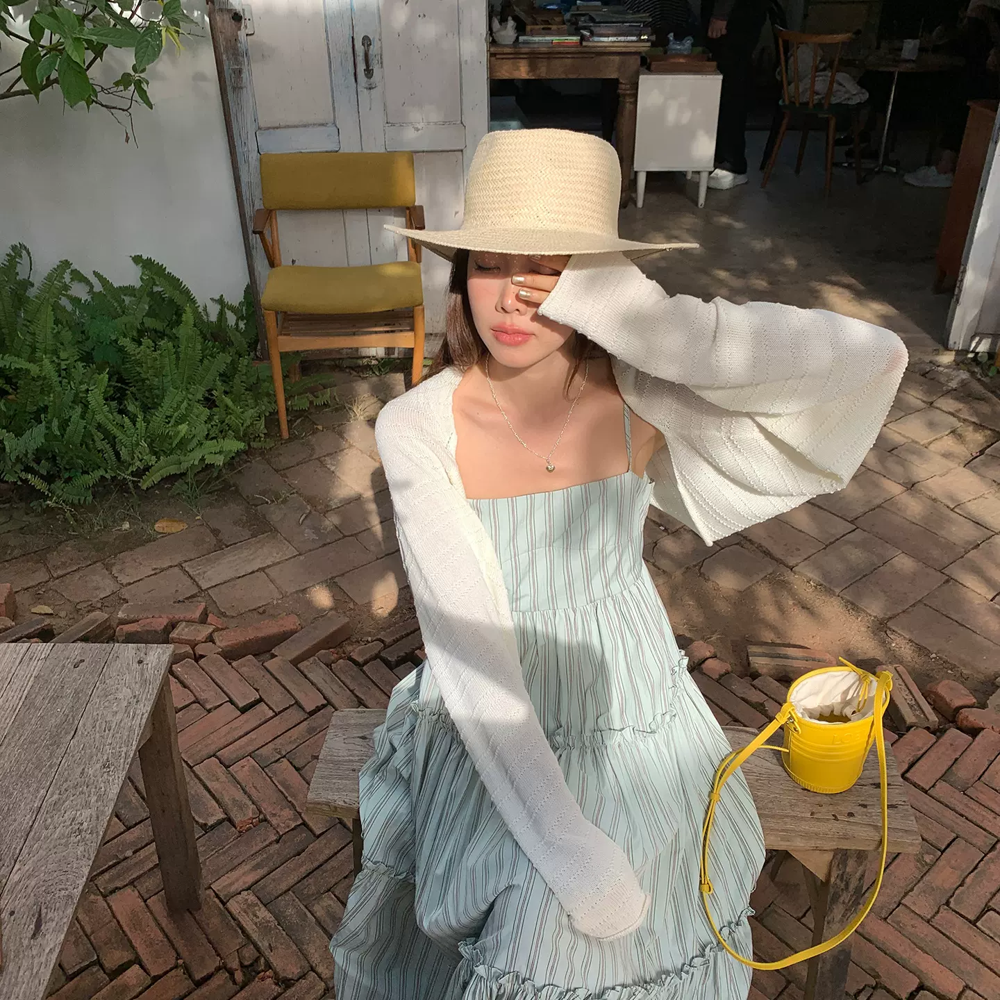 【不退不换】叠穿爱好者肌理感针织披肩外搭开衫外套女短款上衣