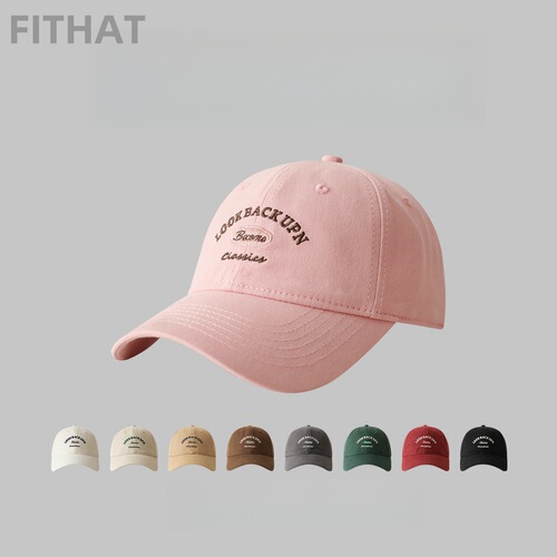 Street Fashion Baseball Cap Pure Cotton High-Quality Brimmed Duckbill Cap Spring and Summer Sunshade Breathable Soft Top Hat for Men and Women