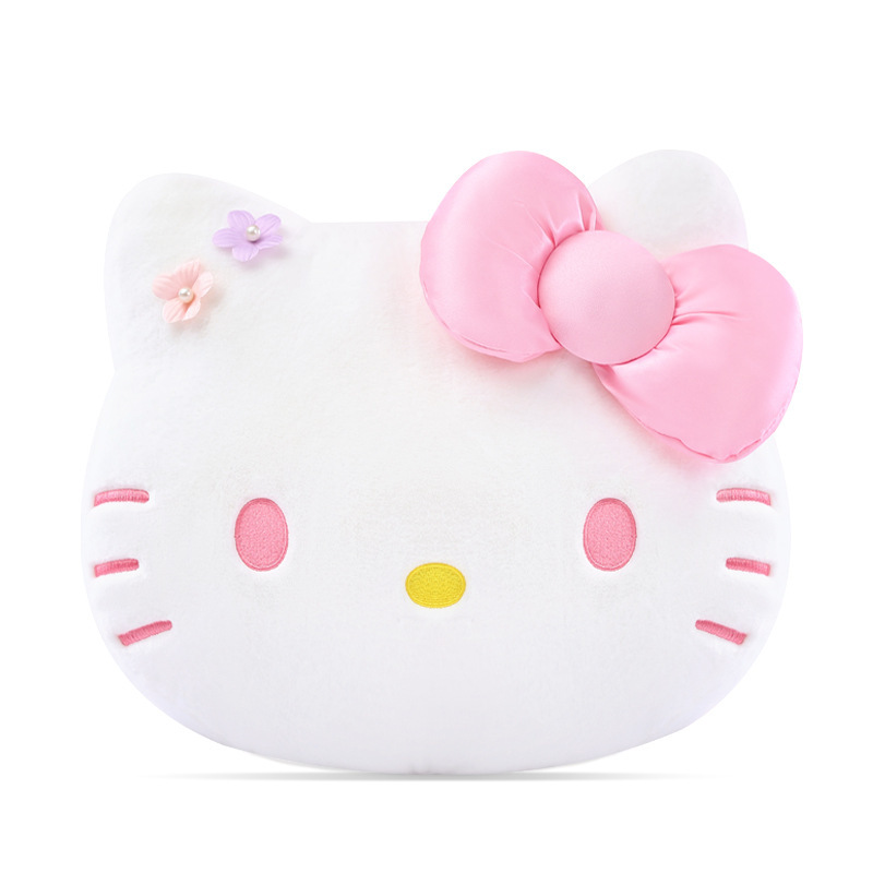 正版三丽鸥hello kitty抱枕凯蒂猫玩偶女生睡觉宿舍送学生日礼物|undefined