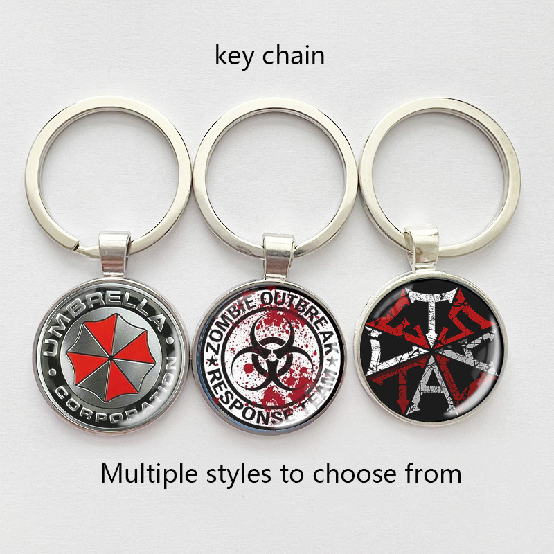 Factory direct biochemical crisis time gem creative popular keychain European and American pendant fashion peripheral pendant