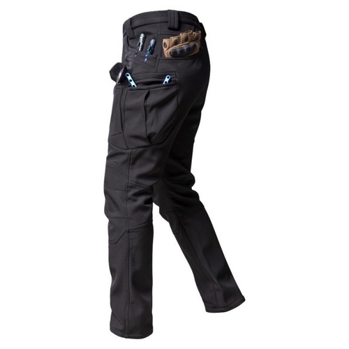 IX7 Tactical Instructor Outdoor Softshell Men's Winter Fleece-lined Thick Windproof Waterproof Fleece Warm Pants