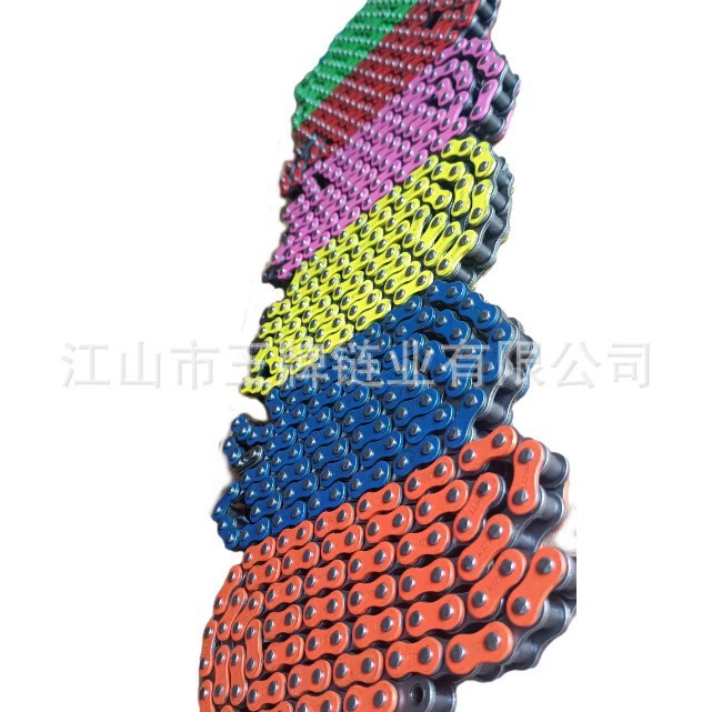 Применимо для малого смещения 428 428H различных мотоциклов цветные цепи краски цепи