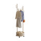 Round Cactus Hanger Large Capacity Storage Rack with Basket Fashionable Household Clothes Hanger Small Volume Movable Hanger
