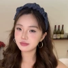 Dark blue headband
