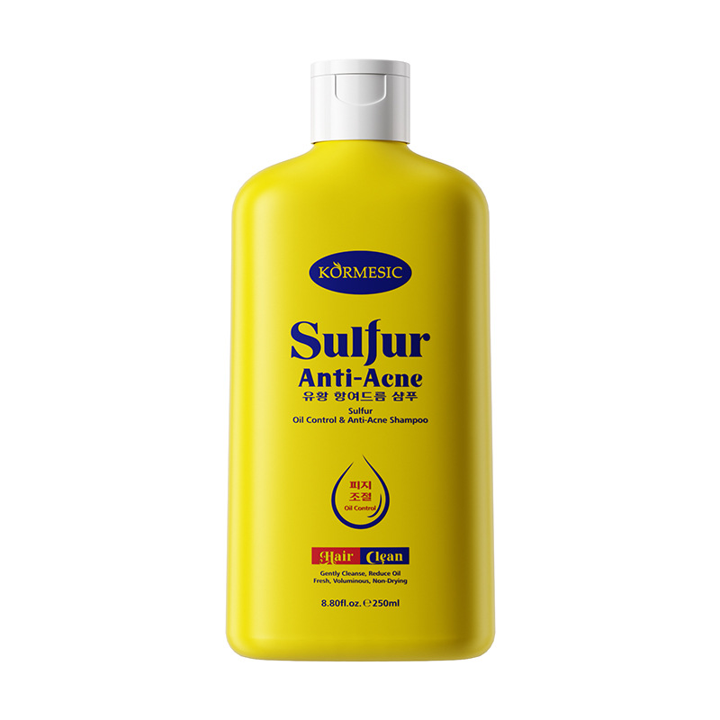 Inglés completo KORMESIC sulfur oil control champú shampoo comercio exterior fábrica transfronteriza mayorista lavado de cabeza