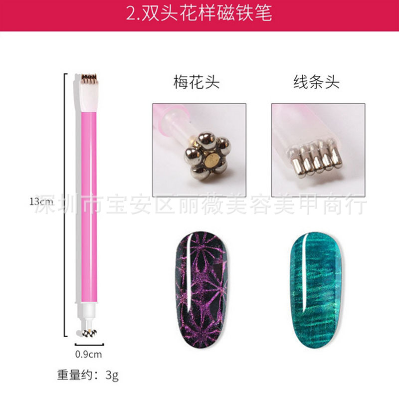 Bolígrafo magnético de doble cabeza