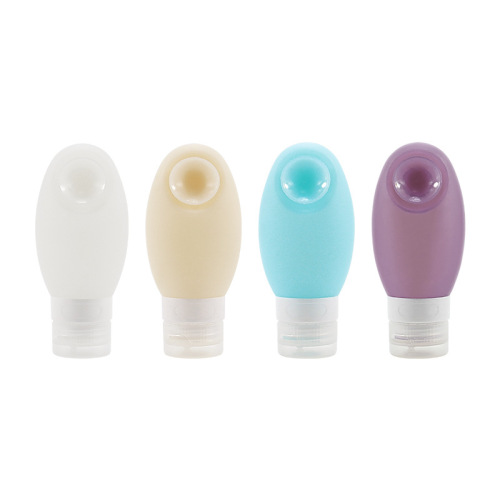 Food-grade silicone partition bottles essential oils skincare hand soap suction partition bottles cosmetic packaging customization