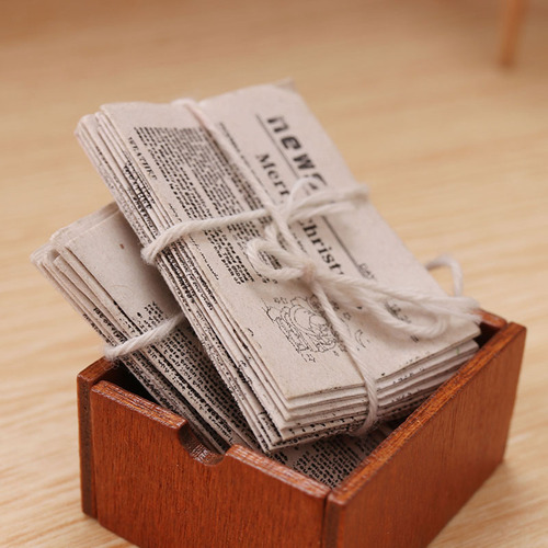 Miniature food toys mini newspapers 1:12 minutes ob11 dollhouse dollhouse play house model ornaments newspapers and periodicals